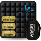 SACHORA - Inflatable Travel Seat Cushion for Airplane & Office – Airplane Seat Cushion for Long Flights, Portable Seat Pad for Plane Travel, Tailbone & Lower Back Pressure Relief